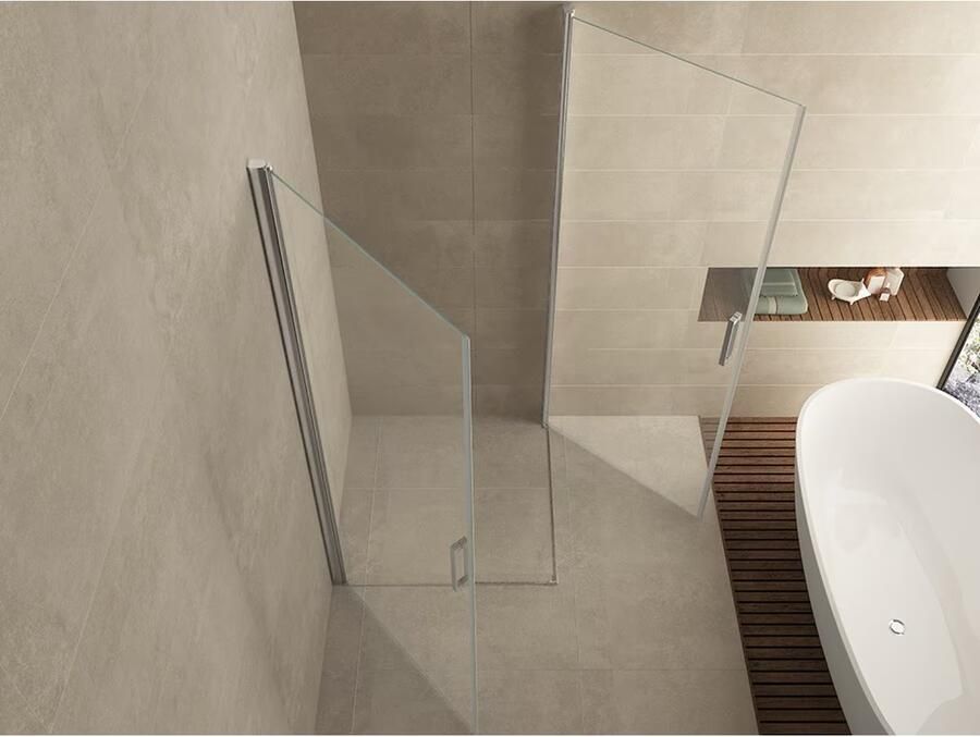 Wiesbaden Douchecabine Vierkant Dubbele Swingdeur 100x100x200cm Antikalk Helder Glas Chroom Profiel 8mm Veiligheidsglas Easy Clean - Foto 3