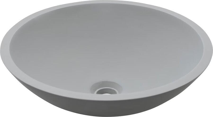 Boss & Wessing Opzetwaskom BWS Solid Surface Betonlook 43x43x13 cm Mat Grijs - Foto 3