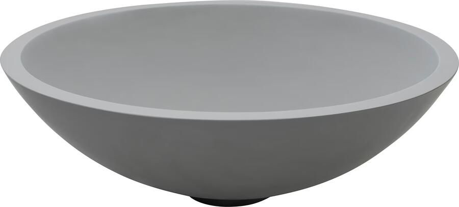 Boss & Wessing Opzetwaskom BWS Solid Surface Betonlook 43x43x13 cm Mat Grijs - Foto 2