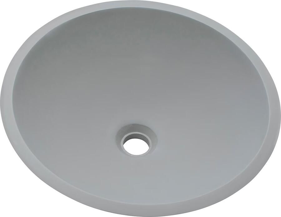 Boss & Wessing Opzetwaskom BWS Solid Surface Betonlook 43x43x13 cm Mat Grijs