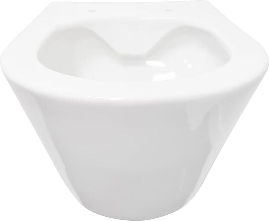 Wiesbaden Wandcloset Stereo | 53 cm | Rimless | Incl.Toiletzitting | Keramiek | Wit glans - Foto 2