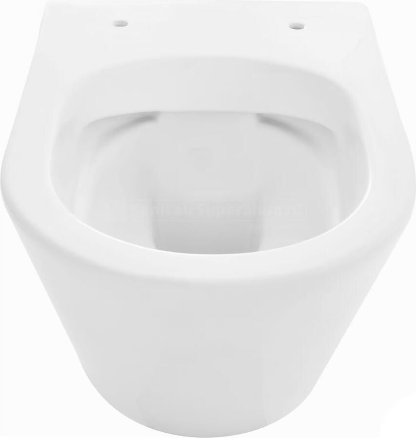 Wiesbaden Vesta wandcloset rimless met Shade slim toiletzitting softclose en quick release mat wit 32.6012 - Foto 2
