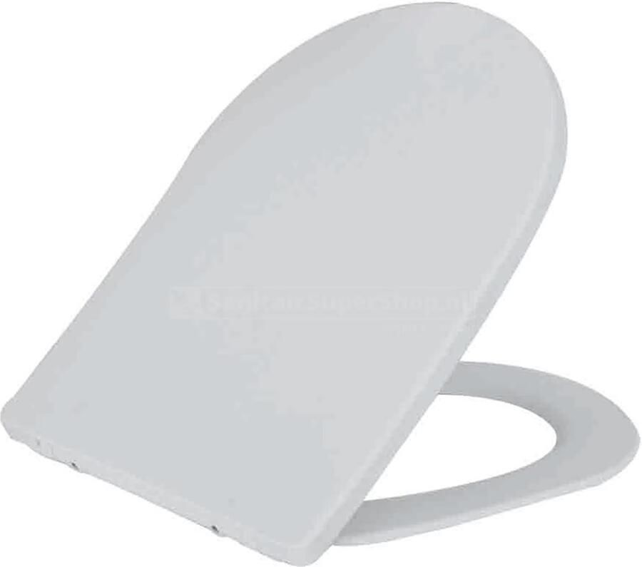 Wiesbaden Vesta wandcloset rimless met Shade slim toiletzitting softclose en quick release mat wit 32.6012 - Foto 3
