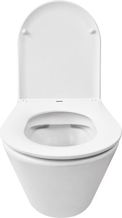 Wiesbaden Wandcloset Vesta | 52 cm | Rimless | Incl.Softclose zitting | Keramiek | Wit mat - Foto 3