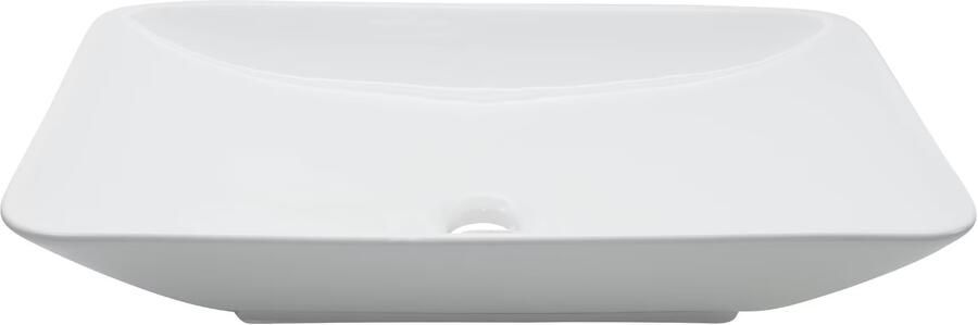 Wiesbaden Waskom Kare | 58x36x11.5 cm | Keramiek | Vrijstaand | Rechthoekig | Wit - Foto 7