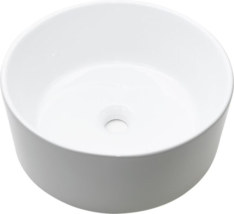 Wiesbaden Waskom Opbouw Link Rond 40x40x14.5cm Keramiek Wit 0 Kraangaten - Foto 5