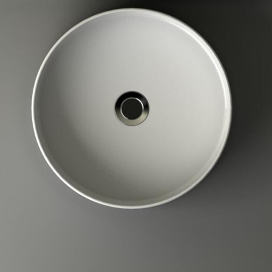 Wiesbaden Waskom Opbouw Link Rond 40x40x14.5cm Keramiek Wit 0 Kraangaten - Foto 3