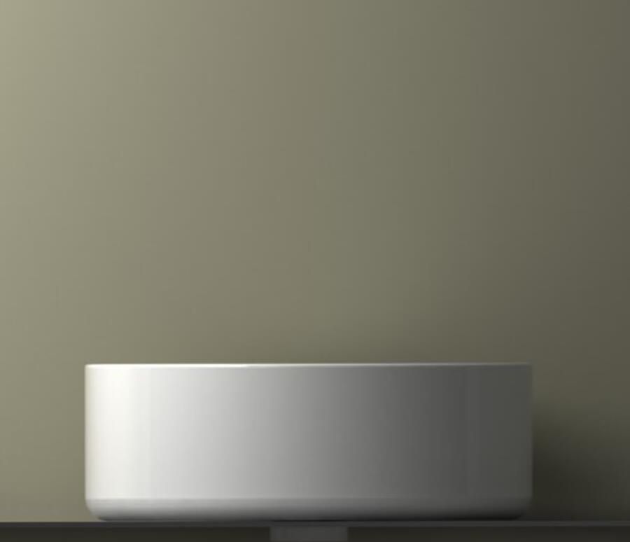 Wiesbaden Waskom Opbouw Link Rond 40x40x14.5cm Keramiek Wit 0 Kraangaten - Foto 4