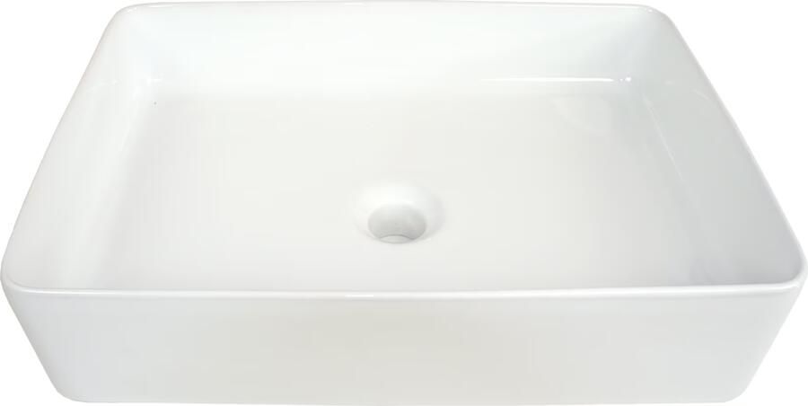 Wiesbaden Waskom Link | 50x35x14.5 cm | Keramiek | Vrijstaand | Rechthoekig | Wit - Foto 6