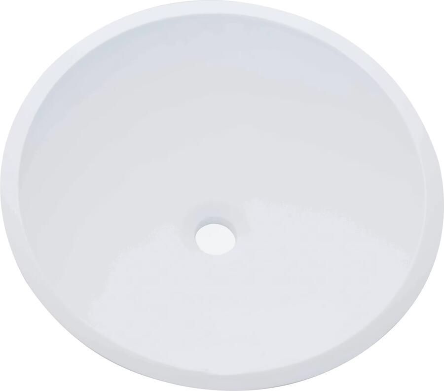 Wiesbaden Waskom Valerie | 43 cm | Solid surface | Vrijstaand | Rond | Wit mat - Foto 3