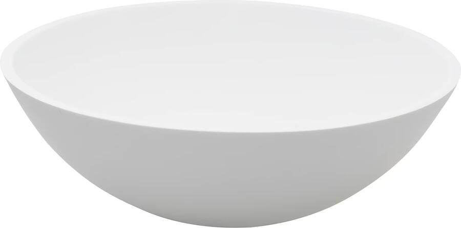 Wiesbaden Waskom Valerie | 43 cm | Solid surface | Vrijstaand | Rond | Wit mat - Foto 4