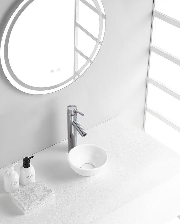 Wiesbaden Waskom Victoria | 20 cm | Keramiek | Vrijstaand | Rond | Wit - Foto 2