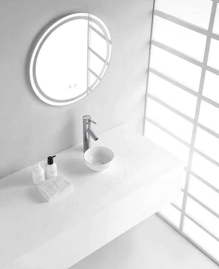 Wiesbaden Waskom Victoria | 20 cm | Keramiek | Vrijstaand | Rond | Wit mat - Foto 2