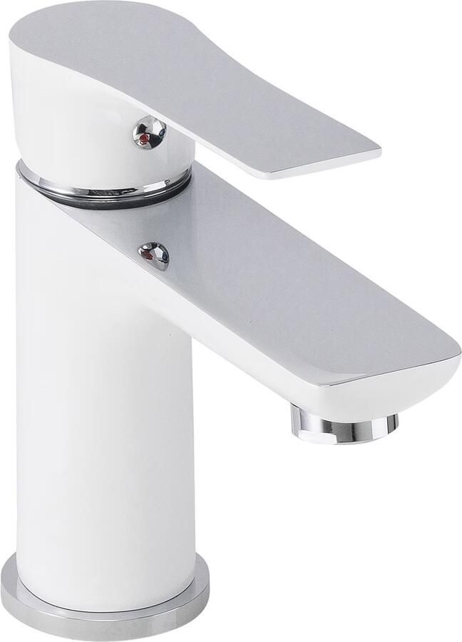Wiesbaden Wastafelkraan Casma | Opbouw | Mengkraan | Laag model | 1-hendel | Rond | Wit chroom - Foto 2