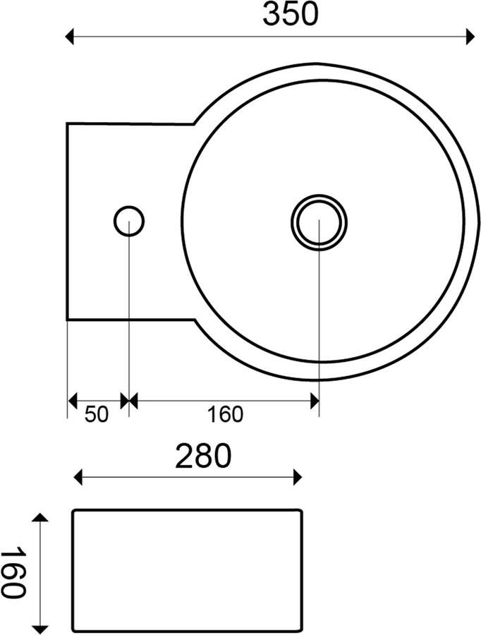 Xellanz Wiesbaden Kronos fontein 32 x 27 5 x 16 cm keramiek glans wit 32.3492 - Foto 2