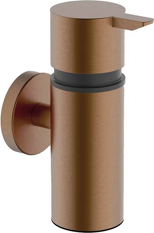 Wiesbaden Zeepdispenser Alonzo | Wandmontage | Messing | Rond | Geborsteld brons koper