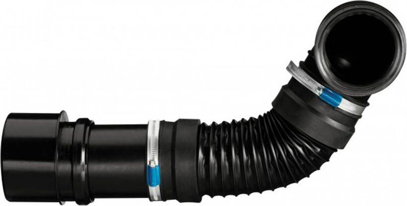 WISA Flexifon afvoer inbouw flexibel universeel 2x 110mm aansluitdiameter 300 650mm lengte kunststof zwart - Foto 3