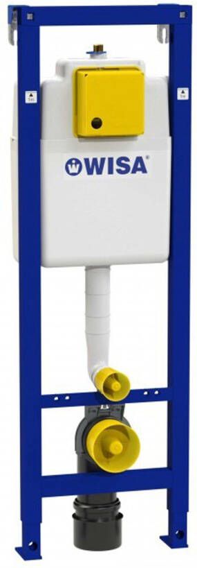 WISA XS Excellent Inbouwelement met frame WC frontbediening verstelbaar 1180-1380 x 380 x 140-200mm (HxBxD)