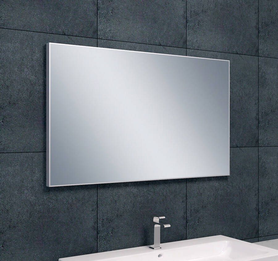 Xellanz Serra spiegel rechthoek met lijst 100 x 60 x 2 1 cm aluminium 38.3752