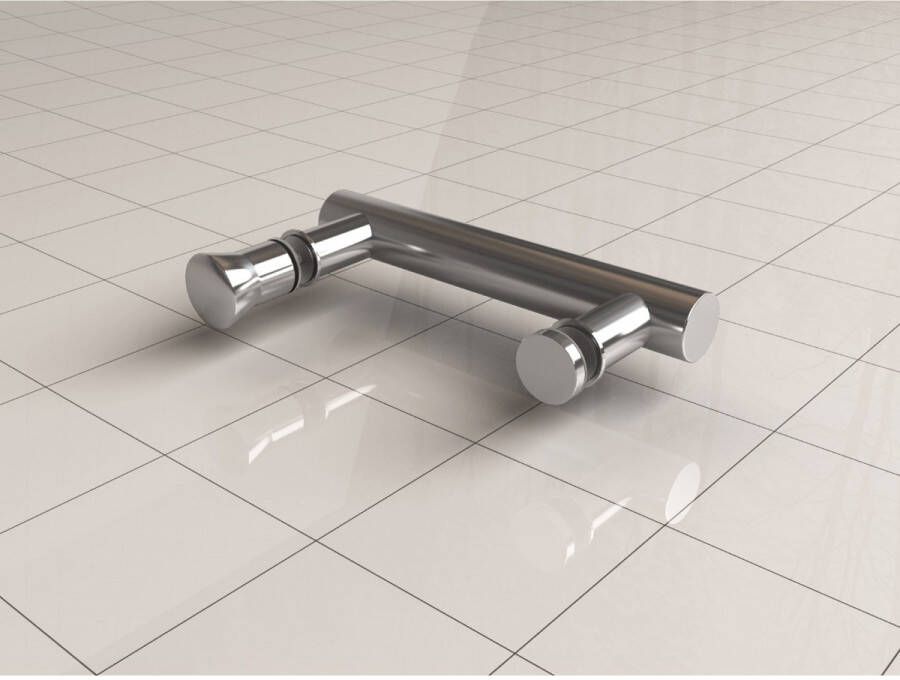 Wiesbaden Deurgreep type 3 | Universeel | 18.5 cm | Chroom - Foto 2