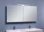 Xellanz Spiegelkast Larissa 100x60x14cm Aluminium LED Verlichting Stopcontact Binnen en Buiten Spiegel Glazen Planken - Thumbnail 4