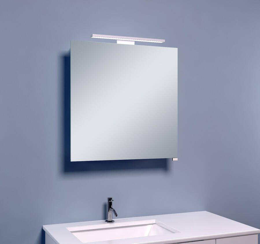 Xellanz Luxe spiegelkast met led verlichting 60x60 cm grijs mat