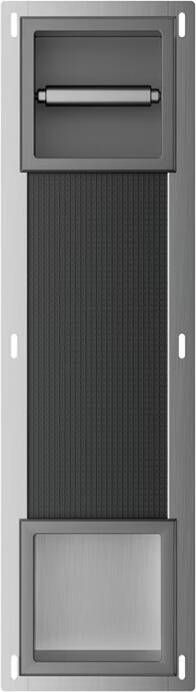 Xellanz Reserverolhouder Rocko | Inbouw | Incl.Inzetstuk | Incl.Toiletrolhouder | Messing | Gunmetal PVD