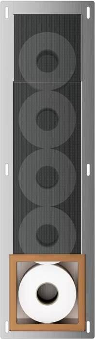 Xellanz Reserverolhouder Rocko | Inbouw | Incl.Inzetstuk | Messing | Geborsteld brons koper