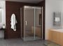 Xellanz Douchecabine Wiesbaden Rechthoek Schuifdeur 140x100x200cm Antikalk Helder Glas Aluminium Profiel 8mm Veiligheidsglas Easy Clean - Thumbnail 4