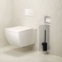Xellanz Toiletrol- en borstelhouder Rocko | Inbouw | Betegelbaar | Messing | Mat Wit - Thumbnail 1