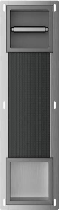 Xellanz Toiletrolhouder set Rocko | Zonderklep | Met reserverolhouder | Gunmetal
