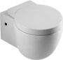 Xellanz Toiletpot Hangend Villa 49 5x40 5x35cm Wandcloset Keramiek Diepspoel Nano Coating EasyClean Glans Wit met Softclose Toiletbril - Thumbnail 4