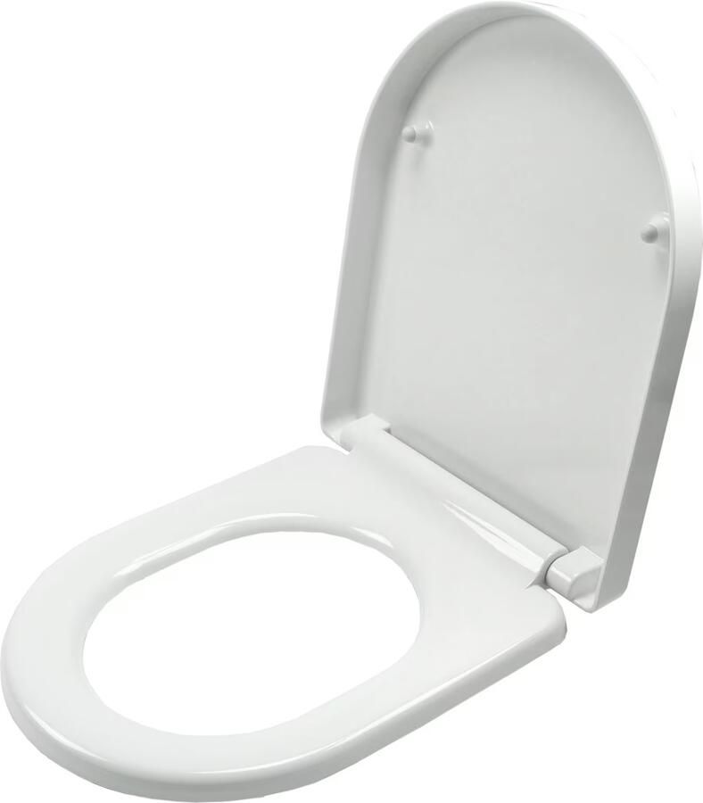 Xellanz Toiletbril DeeLine Softclose en Quickrelease Toiletzitting 43.5x35.6x4cm Wit - Foto 3