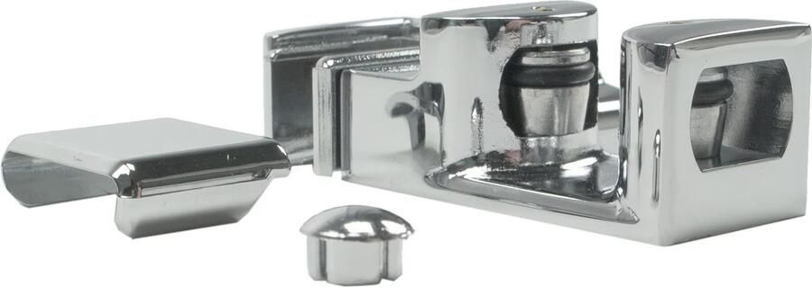 Wiesbaden Chroom metalen deurgeleider deur links