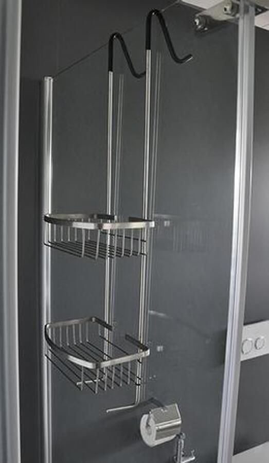 Xellanz Doucherek Wiesbaden Domo | Aan douchewand | Messing | Rond | Chroom - Foto 3