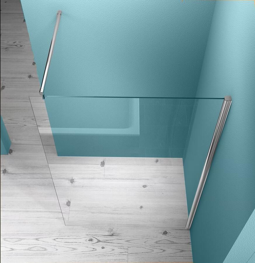 Diamond Line Inloopdouche Eco 140x200cm Antikalk Helder Glas Chroom Profiel 8mm Veiligheidsglas Easy Clean - Foto 4