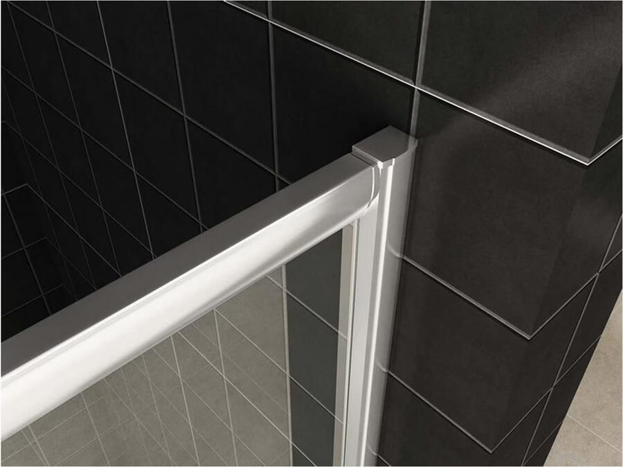 Xellanz Douchecabine Eco Kwartrond Schuifdeur 90x90x190cm Helder Glas Chroom Profiel 5mm Veiligheidsglas Easy Clean - Foto 7