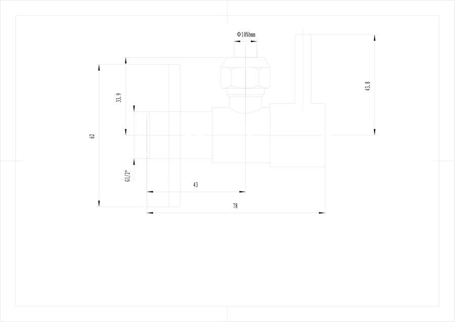 Xellanz Hoekstopkraan Minimal | 1 2"x3 8" of knel 10 mm | Mat zwart