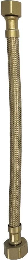 Xellanz Hoekstopkraan Minimal | Met flexibele aansluitslang (25 cm) | 1 2"x3 8" | Geborsteld messing - Foto 3