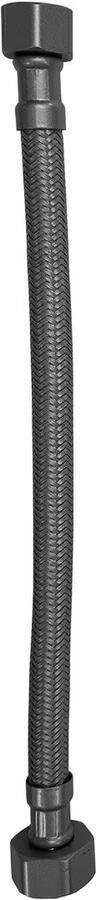 Xellanz Hoekstopkraan Minimal | Met flexibele aansluitslang (25 cm) | 1 2"x3 8" | Gunmetal - Foto 2