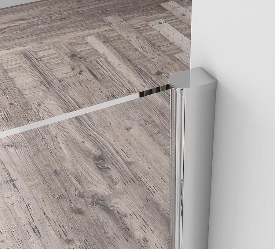 Xellanz Inloopdouche Eco | 100x220 cm | Helder glas | Chroom beslag
