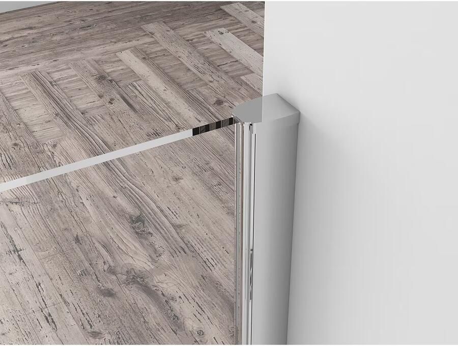 Xellanz Inloopdouche Eco | 90x220 cm | Helder glas | Chroom beslag
