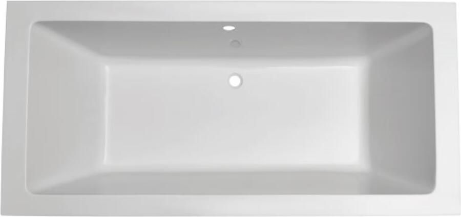 Xellanz Ligbad Inbouw Santino Rechthoek 1-2 Persoons Duobad 90x190x49cm Acryl Badkuip Glans Wit - Foto 5