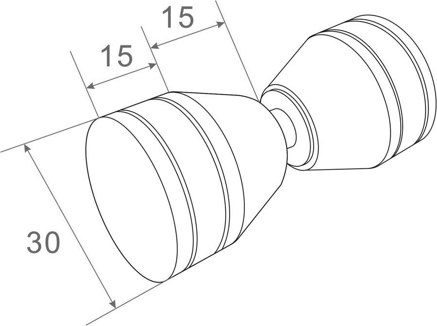 Xellanz losse deurknop voor douche deur chroom - Foto 2