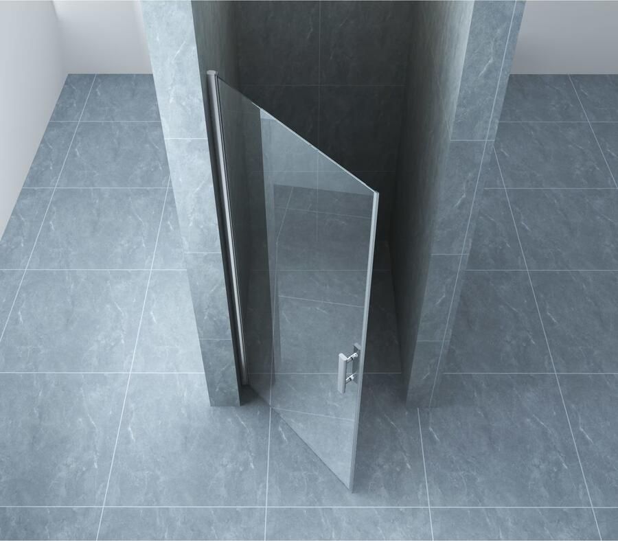 Xellanz Nisdeur Eco | 80x195x0.6 cm | Helder glas | Chroom beslag - Foto 3