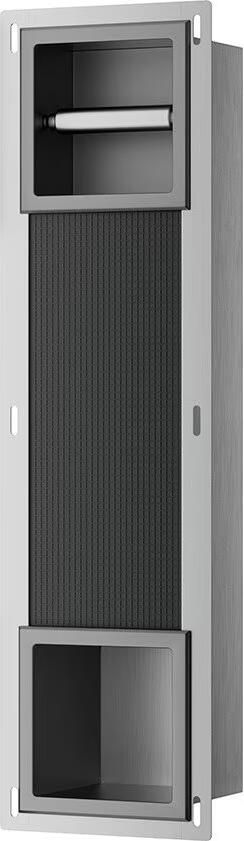 Xellanz Reserverolhouder Rocko | Inbouw | Incl.Inzetstuk | Incl.Toiletrolhouder | Messing | Gunmetal PVD - Foto 2