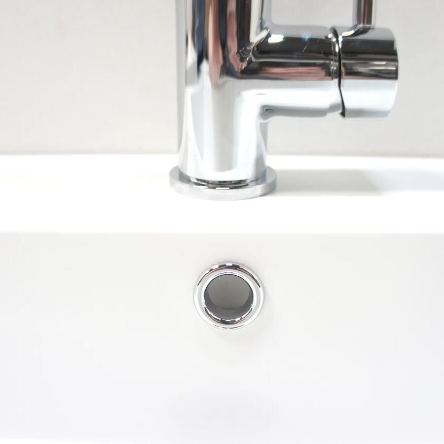 Xellanz Riko Basic chromen ring voor overloop wastafel 3x2 cm kunststof chroom - Foto 3