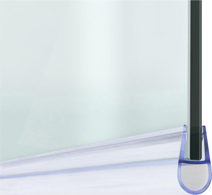Wiesbaden Douche Deurstrip 200 cm tbv 8 mm Nisdeur Transparant (Type D) - Foto 2
