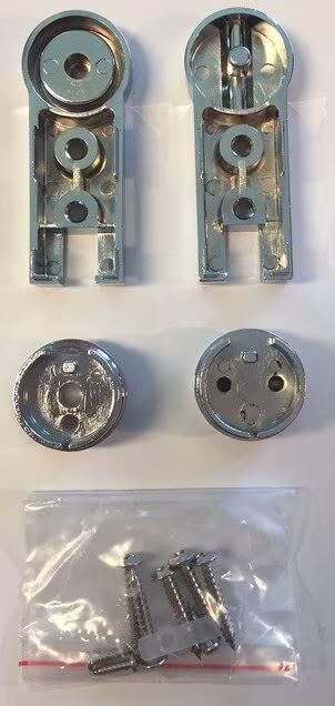 Wiesbaden chroom scharnierset douche-swingdeuren - Foto 2