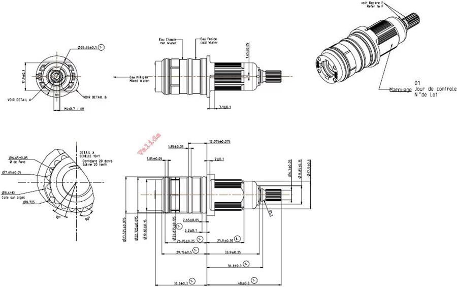 Xellanz thermostatisch binnenwerk type 4